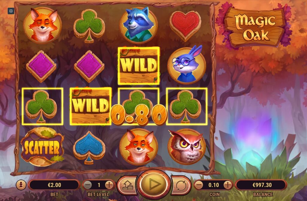 Magic Oak slot in LuckyStar Online Casino