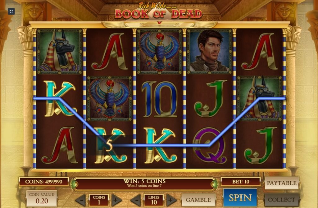 Book of Dead slot in LuckyStar Online Casino